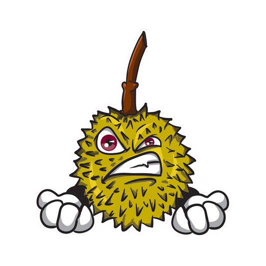 Angry Durian Decal - Various Sticker