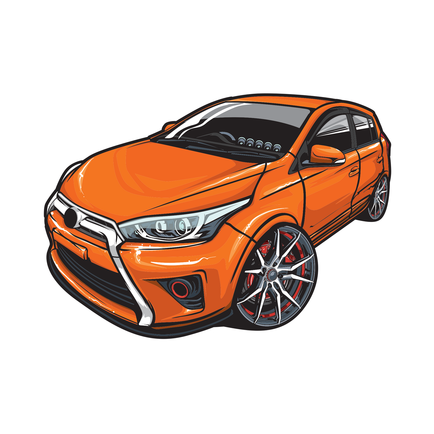 Toyota Camry Hatchback Sticker - Car Decal