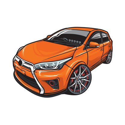 Toyota Camry Hatchback Sticker - Car Decal