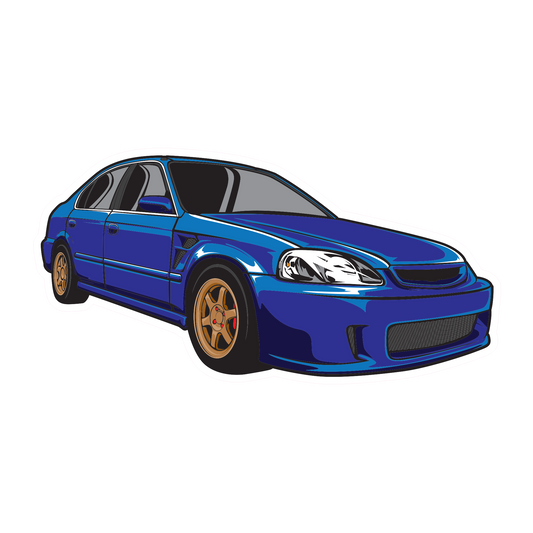 Honda Civic EK Sticker - Car Decal