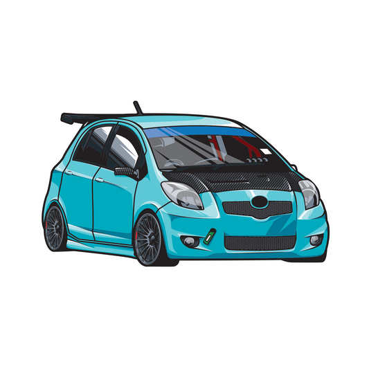 Toyota Yaris Sticker - Car Decal