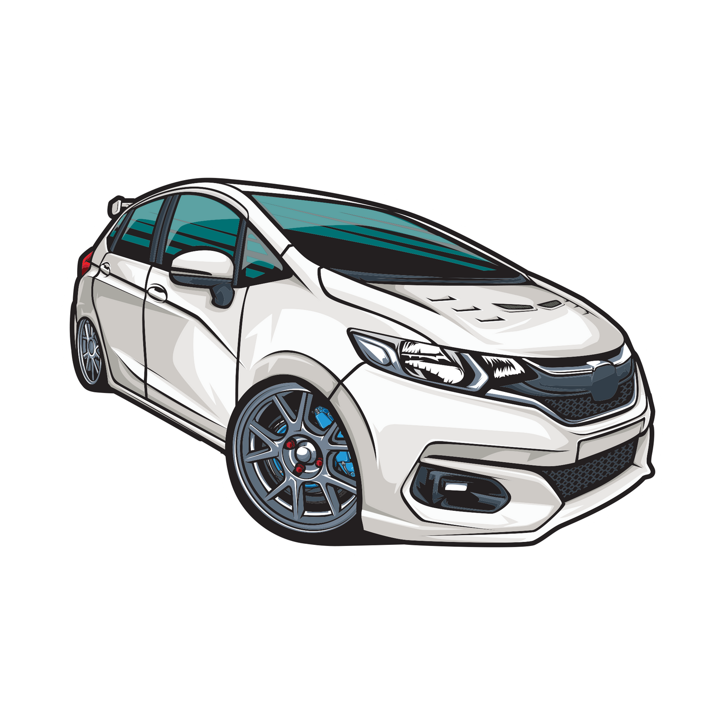 Honda Civic DX Sticker - Car Decal