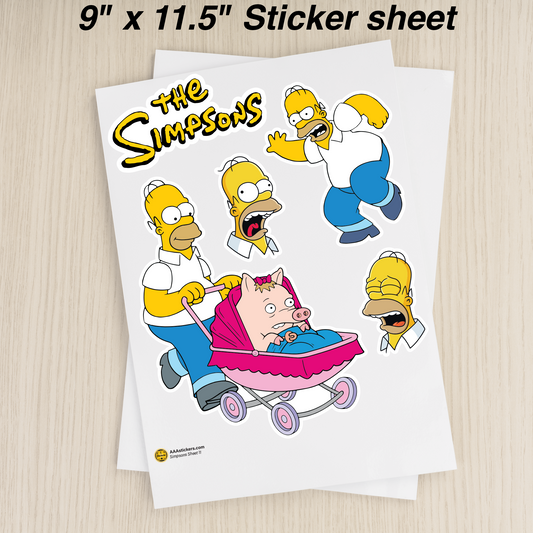 The Simpsons Sticker - Anime Decal