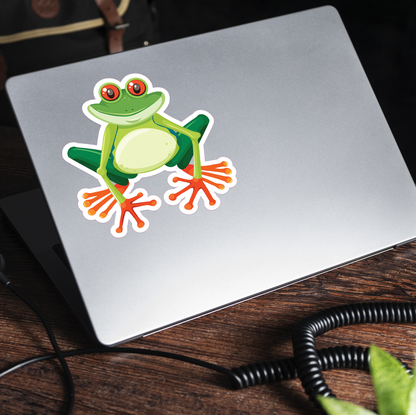 Cute Frog Sticker - Animal Decal