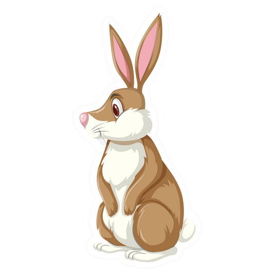 Cute Rabbit Sticker - Animal Decal