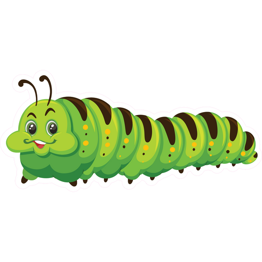 Cute Caterpillar Sticker - Animal Decal