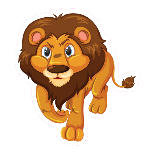 Cute Lion Sticker - Animal Decal