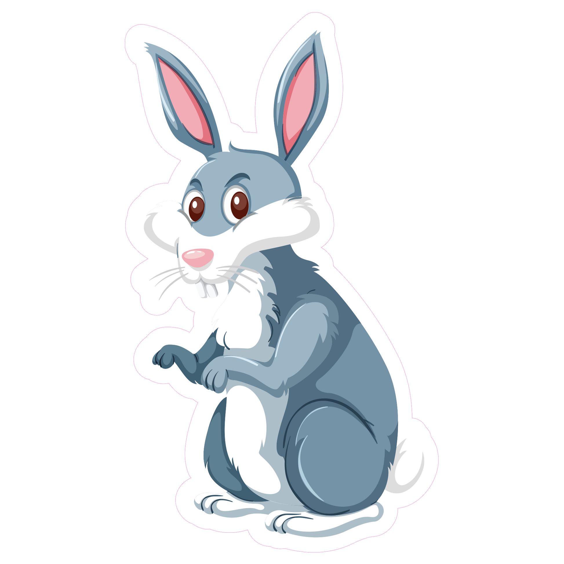 Cute Rabbit Sticker - Animal Decal