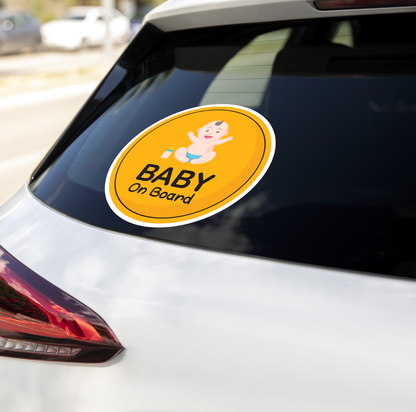 Happy Baby Sticker - Baby on Board