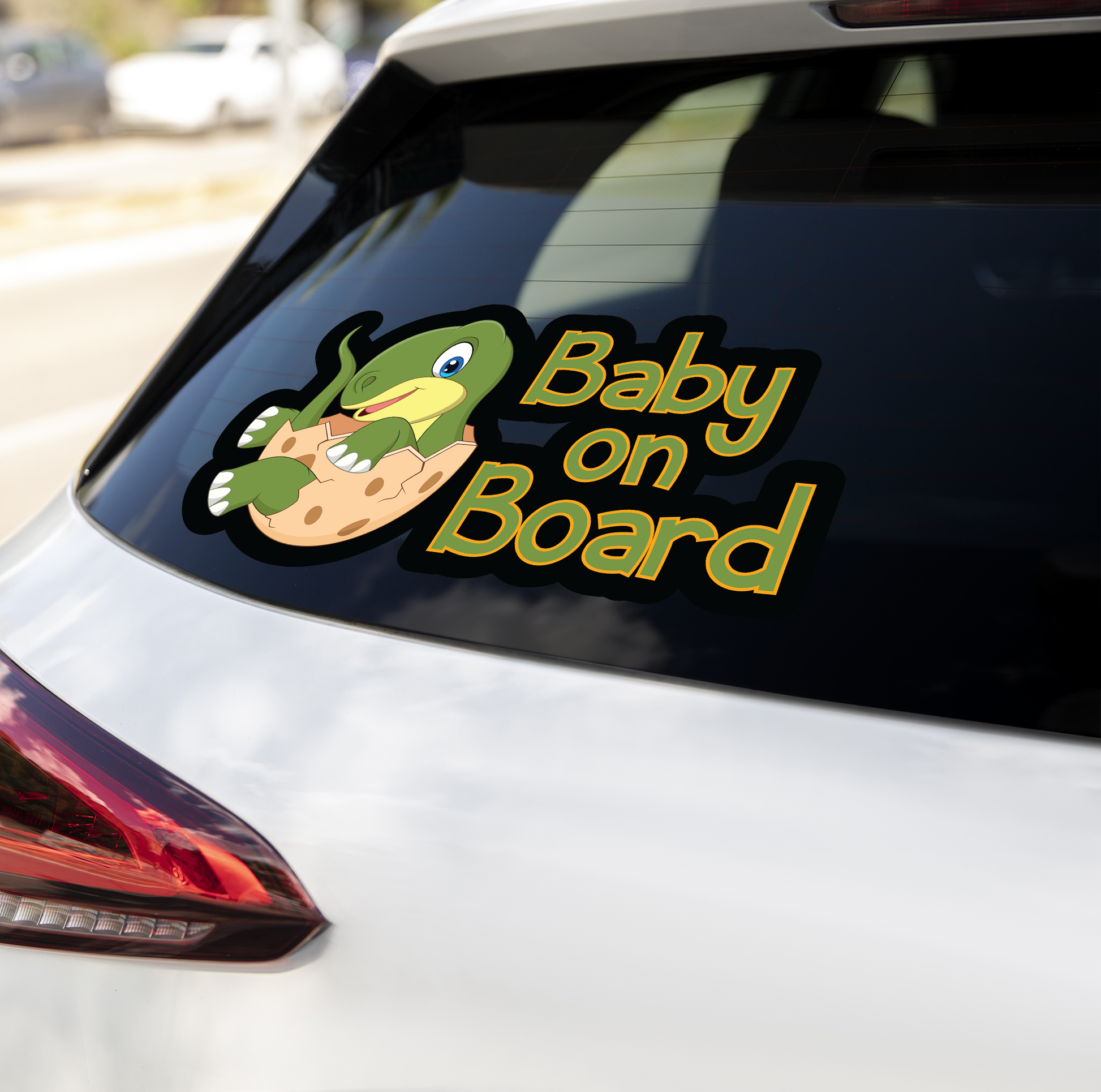 Dinosaur Sticker - Baby on Board Sticker