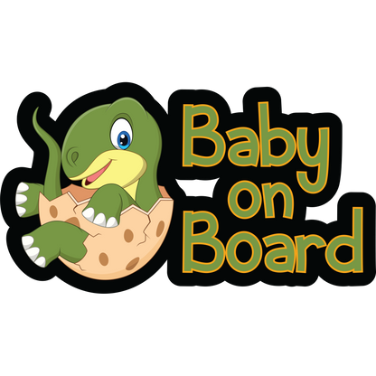 Dinosaur Sticker - Baby on Board Sticker