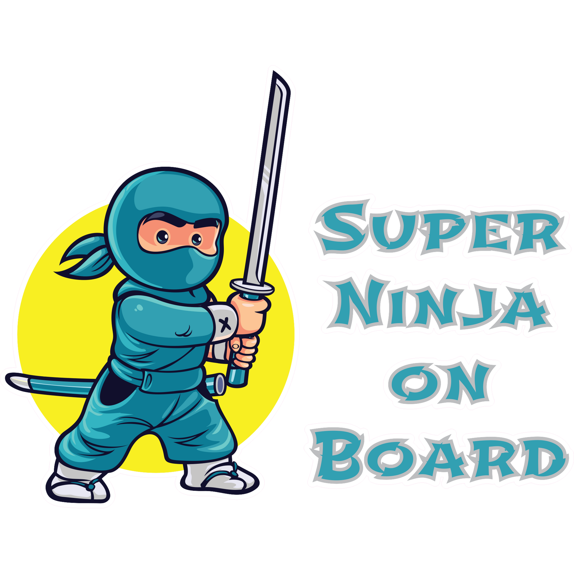 Super Ninja Sticker - Baby on Board