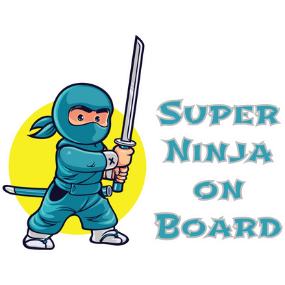 Super Ninja Sticker - Baby on Board