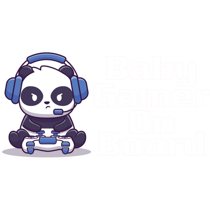Panda Gamer Sticker - Baby on Board