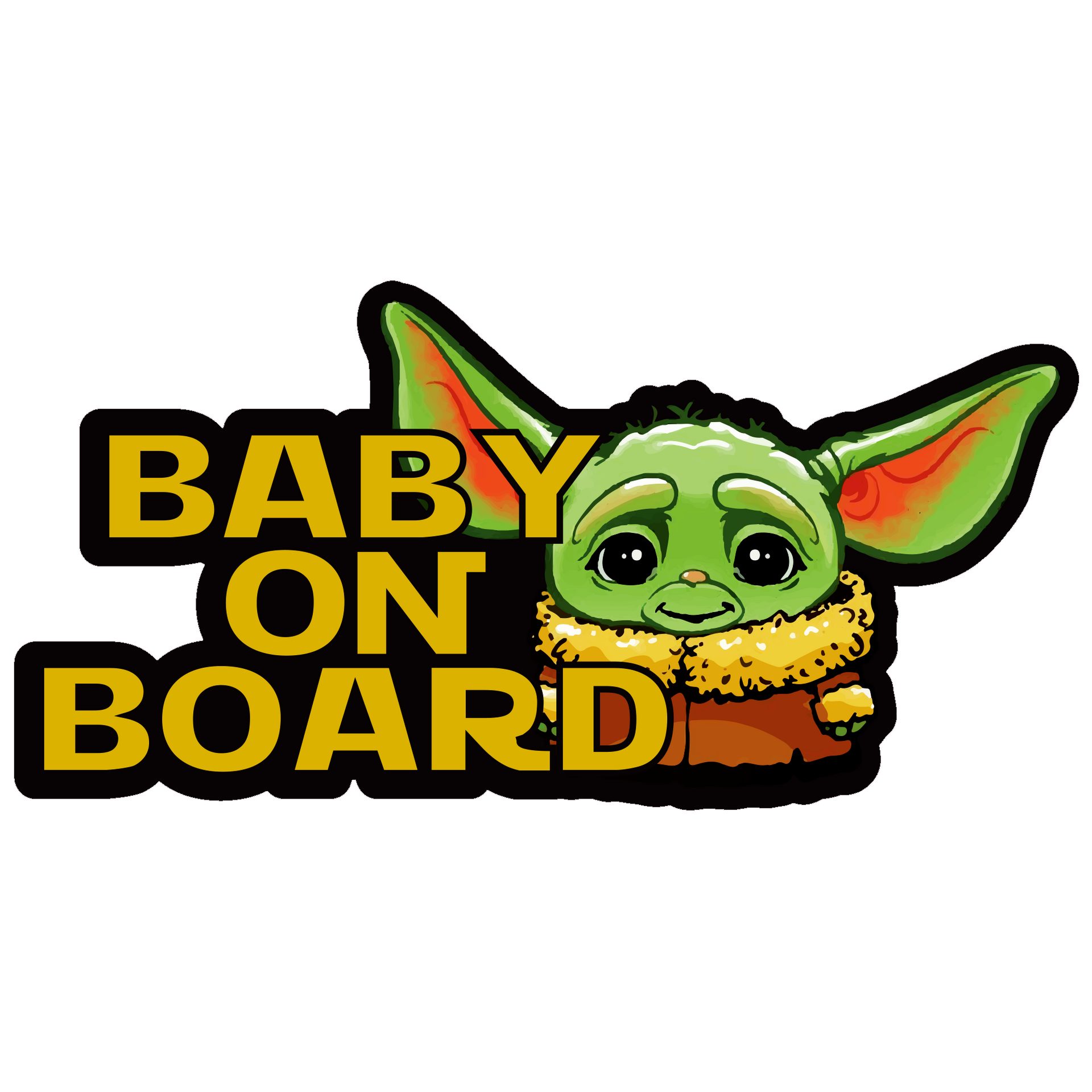 Sticker Baby Yoda