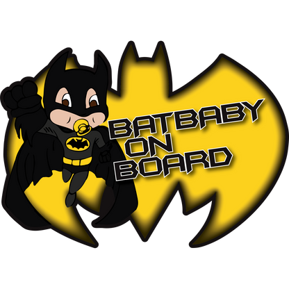 Baby Batman Batbaby Sticker - Baby on Board