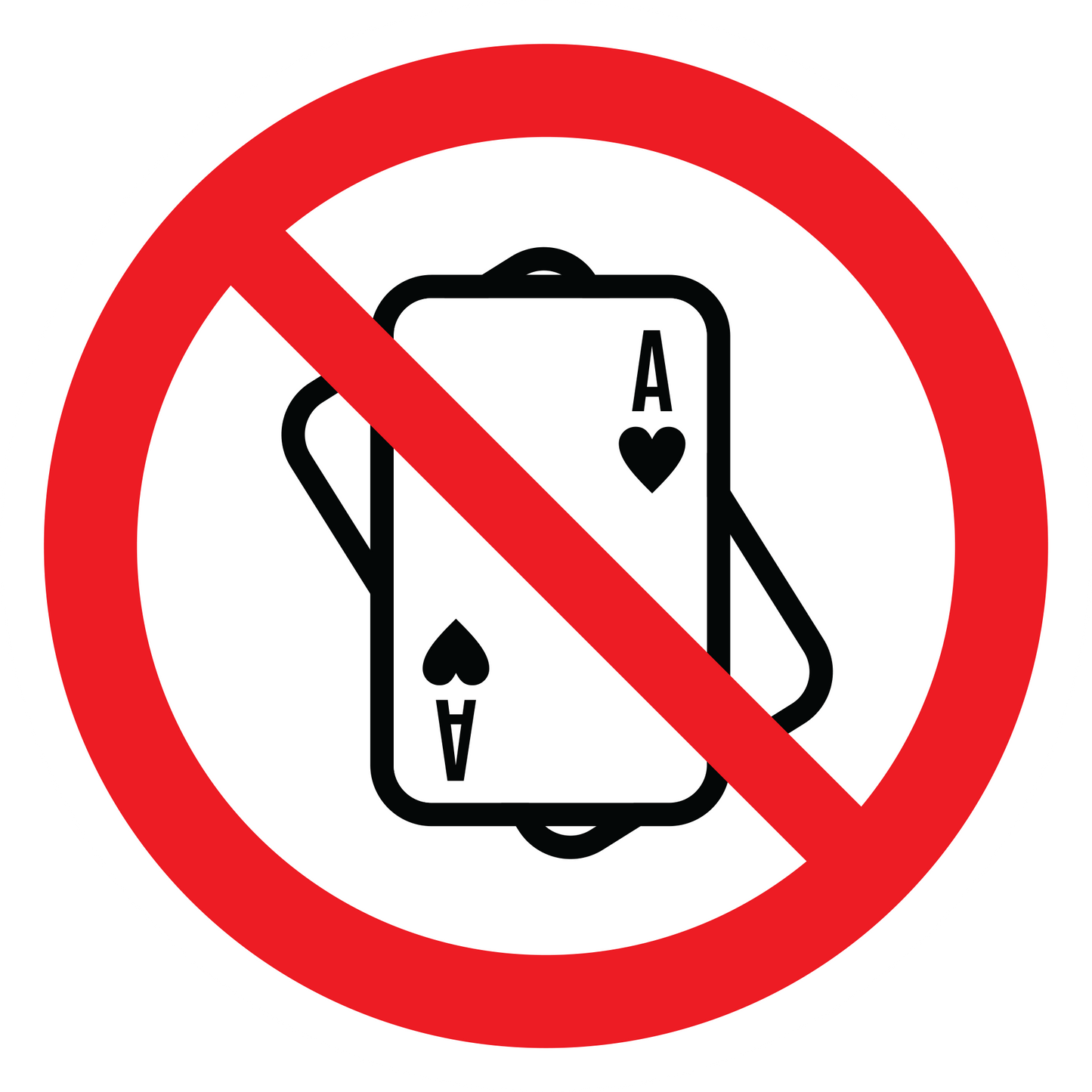 No Gambling Sticker Prohibition