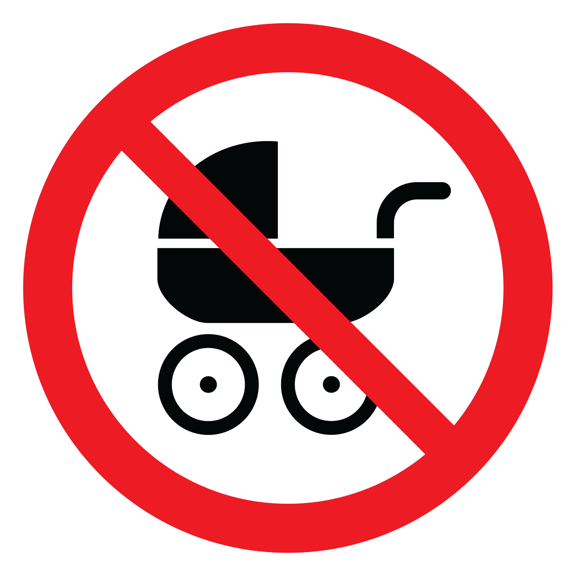 No Stroller Sticker Prohibition
