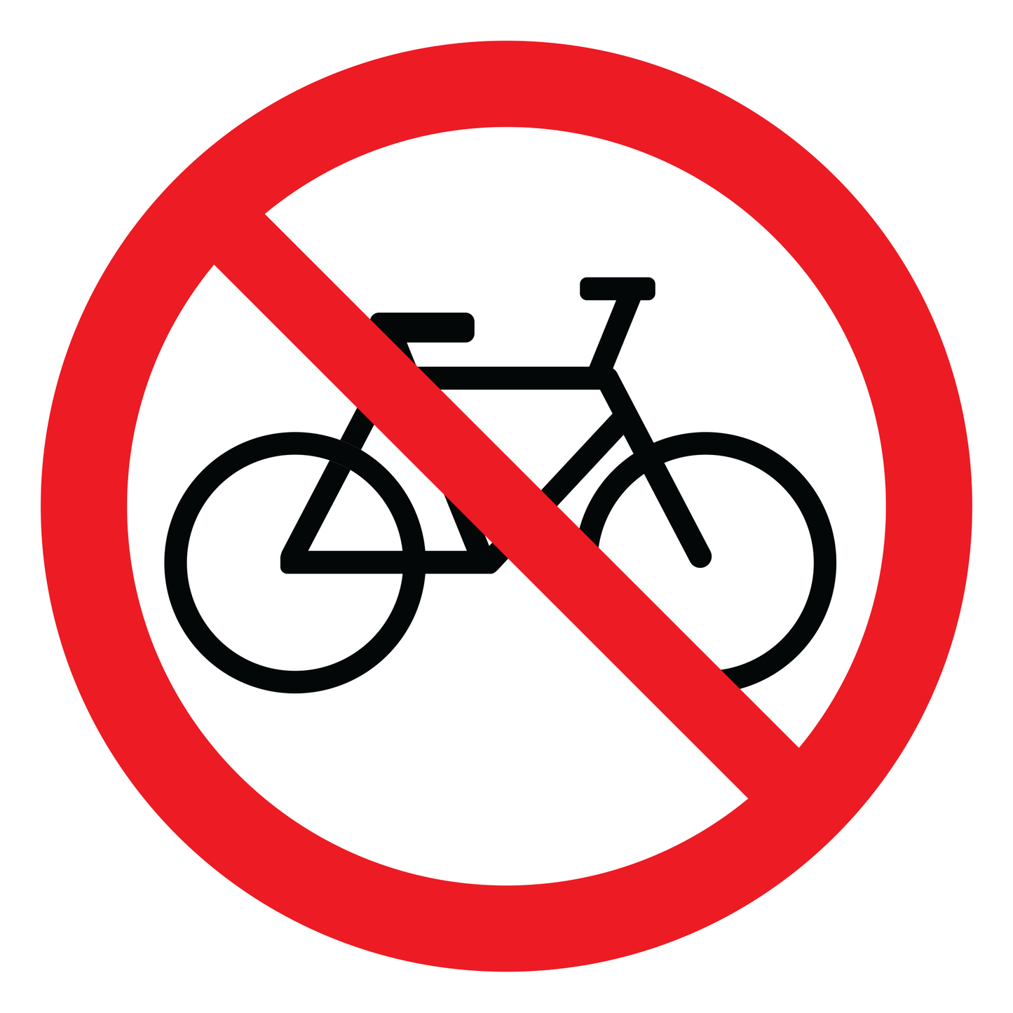 No Bicycle Sticker Prohibition