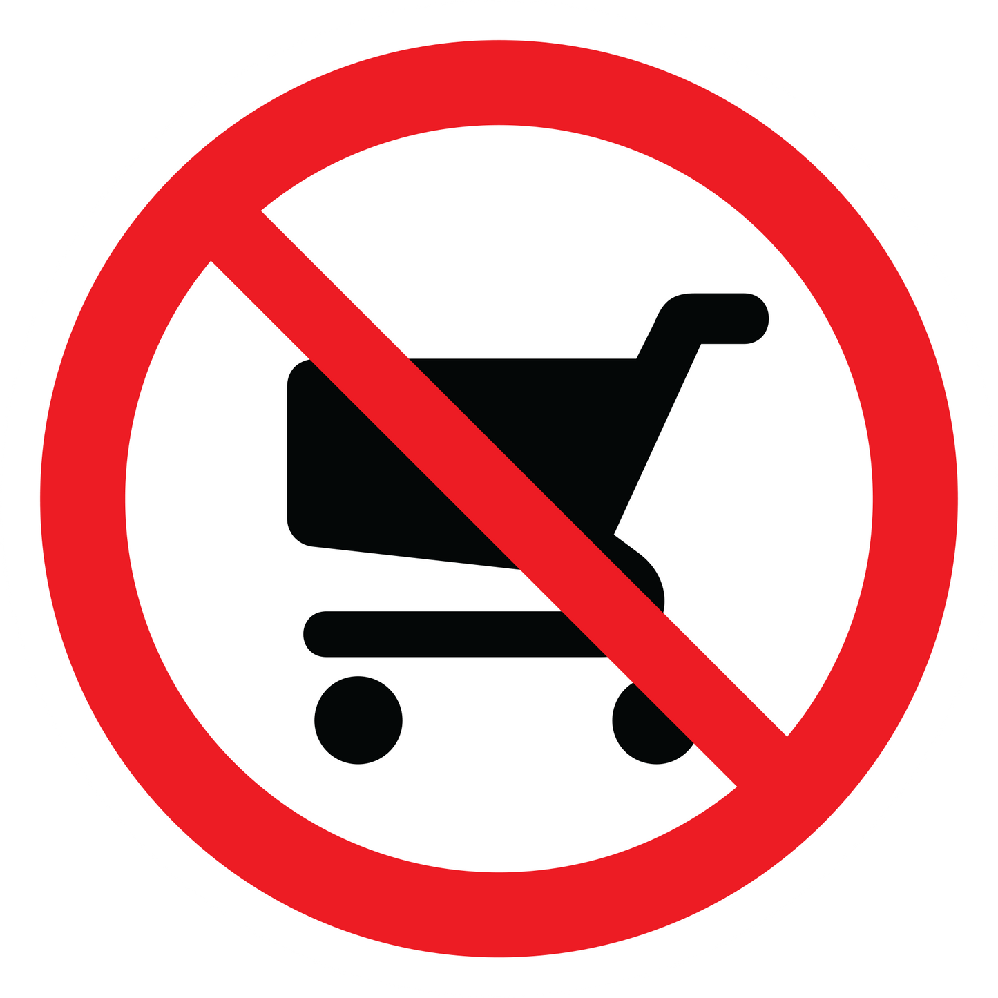 No Kart Sticker Prohibition