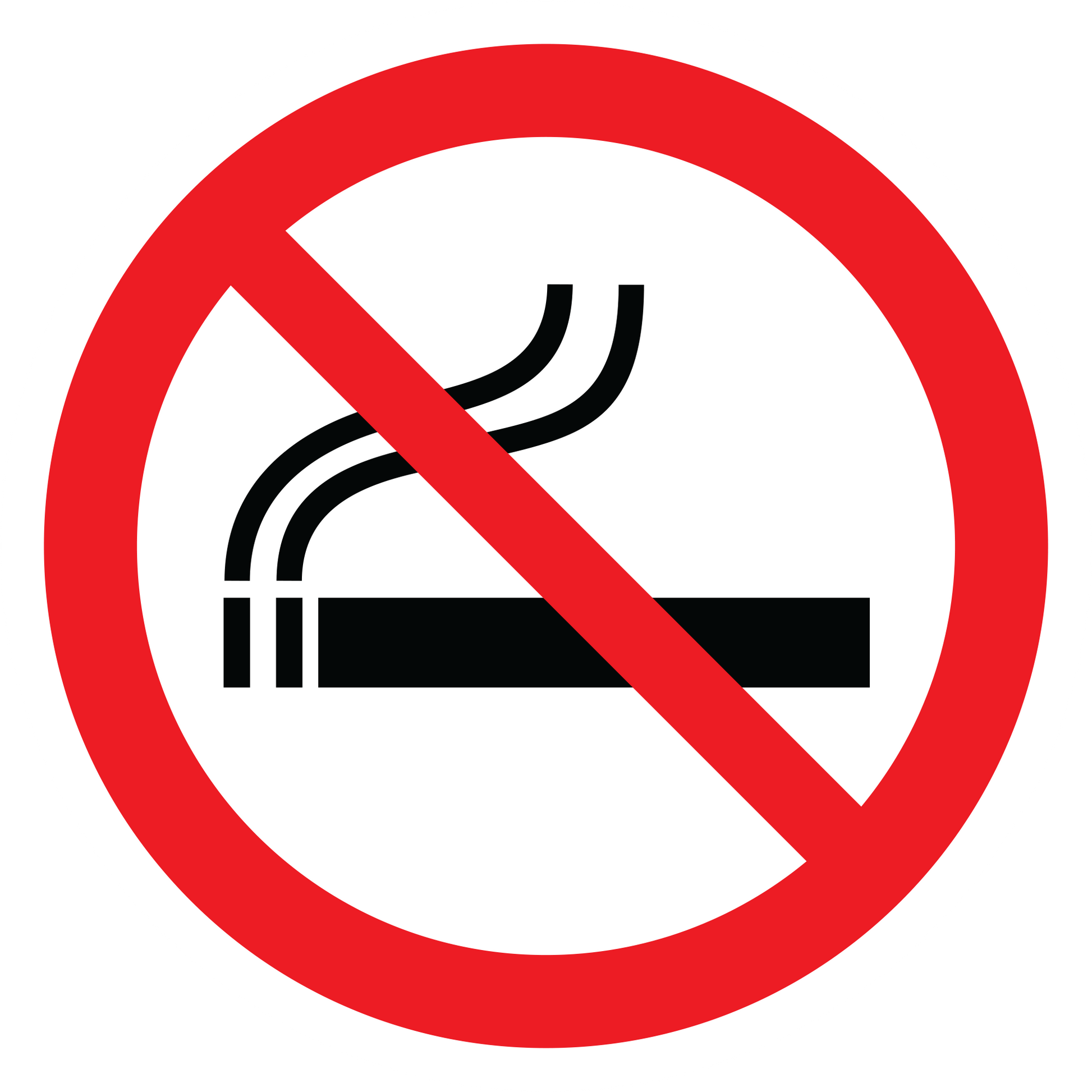 No Smoking Sticker Prohibition