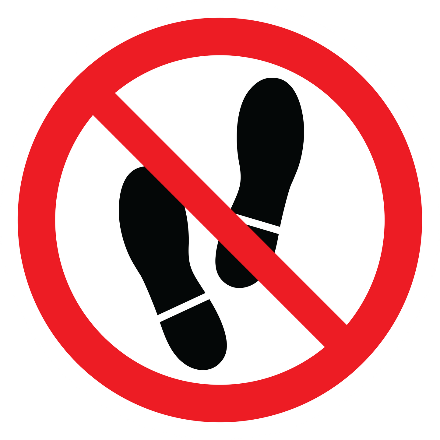 No Step Sticker Prohibition