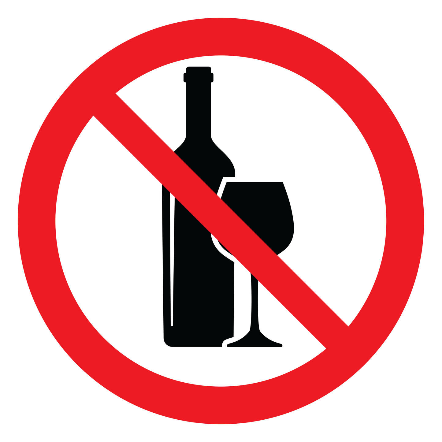 No Alcohol Sticker Prohibition