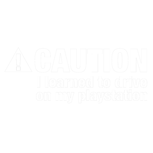 I Learned to Drive on my Playstation Sticker - Various Decal