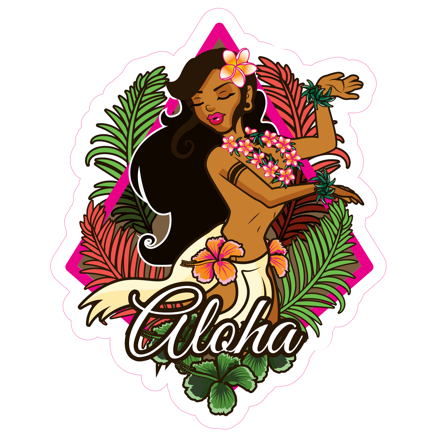 Aloha Hawaii Sticker - Various Decal