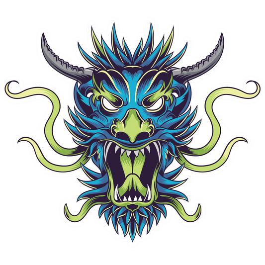 Dragon Screaming Sticker - Various Decal