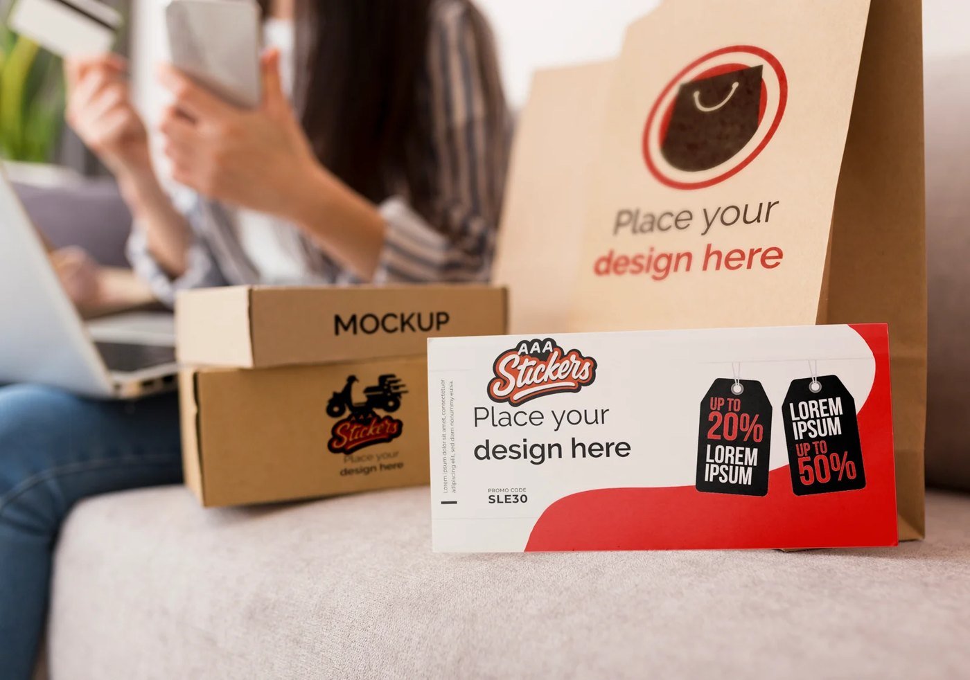 Cajas, fundas y tarjetas impresas con stickers de AAA Stickers