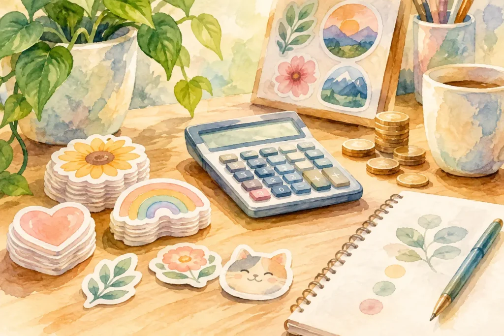 Cómo calcular precio de stickers sin sorpresas