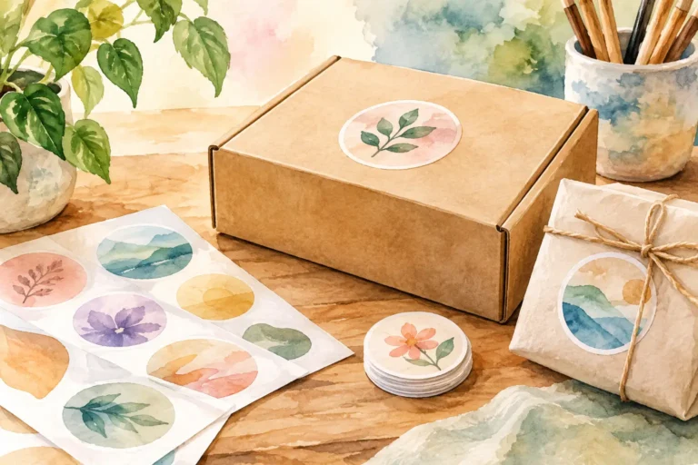 Custom Packaging Stickers Guide para tu marca